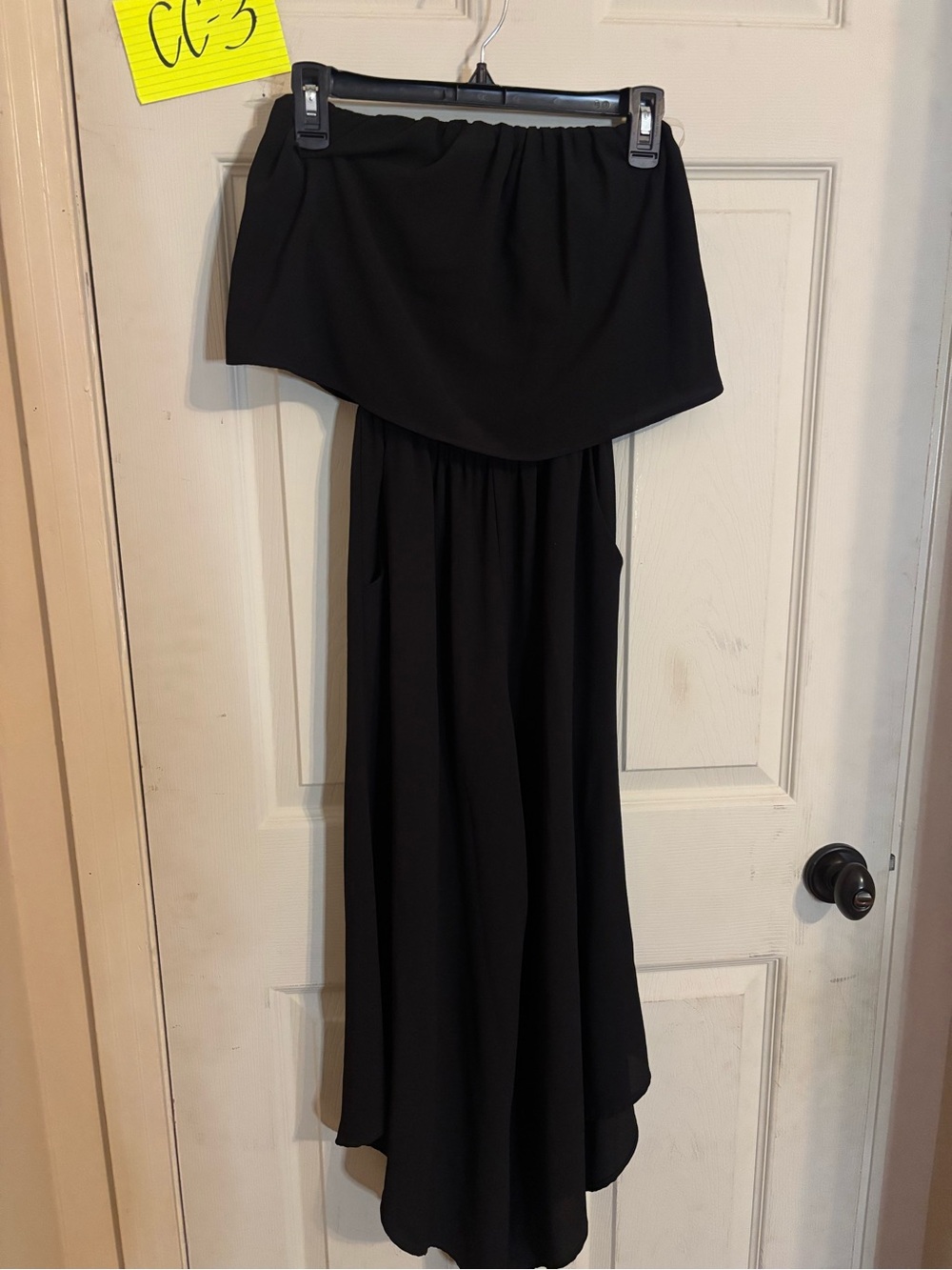 Black Strapless Maxi jumpsuit